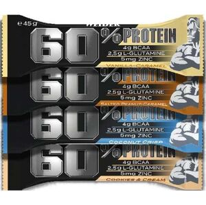 Tyčinka: 60% Protein Bar - Weider 45 g Vanilla+Caramel