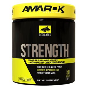 Dedicated Strenght + BCAA - Amarok Nutrition  500 g Tropical Fruits