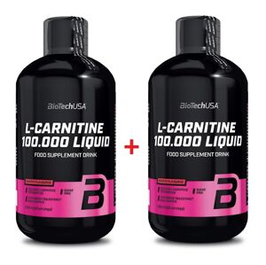 1+1 Zadarmo: L-Carnitine 100 000 Liquid od Biotech USA 500 ml. + 500 ml. Jablko