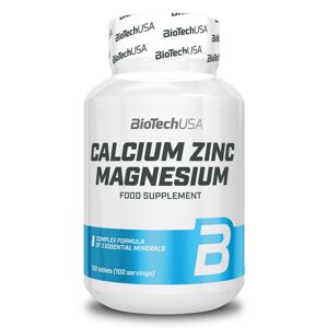 Calcium Zinc Magnesium - Biotech USA 100 tbl