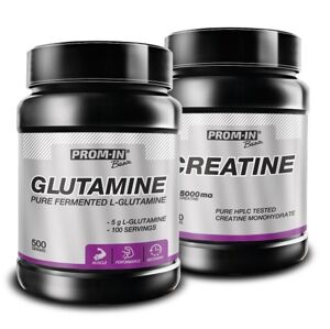 Akcia: Glutamine + Creatine HPLC - Prom-IN 500 g + 500 g