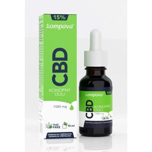 CBD konopný olej 15% - Kompava 10 ml.