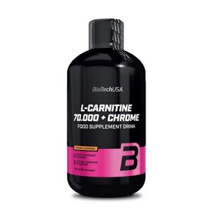 L-Carnitine 70 000 + Chrome - Biotech USA 500 ml Pomaranč