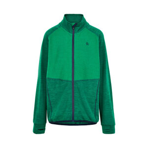 COLOR KIDS-Fleece jacket w/Effect-Golf Green Zelená 116