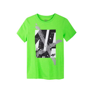 4F-BOYS-t-shirt-HJL21-JTSM003A-45N-Green 164 Zelená