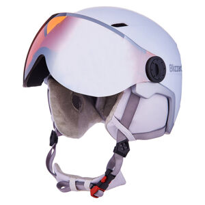 BLIZZARD-Viva Double Visor ski helmet, white matt/silver, orange lens Biela 56/59 cm 20/21