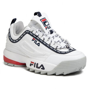 FILA-Disruptor Logo Low white/fila navy/fila red (EX) 40 Biela
