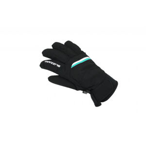 BLIZZARD-Viva Plose ski gloves, black/white/turquoise 20 Čierna 6
