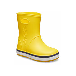 CROCS-Crocband Rain Boot K yellow/navy Žltá 33/34