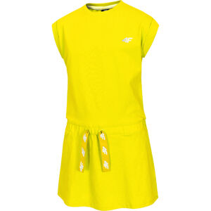 4F-GIRLS-dress-HJL21-JSUDD001A-71S-Yellow Žltá 140