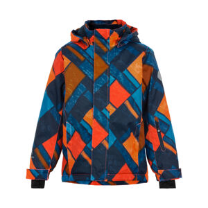 COLOR KIDS-BOYS Ski jacket, AOP, AF 10.000,orange clown fish Oranžová 122