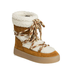 MOON BOOT-Light Low Shearling whisky/off white NF Hnedá 39/40