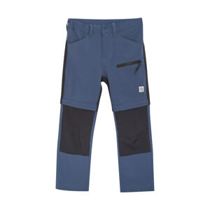 COLOR KIDS-Soft Pants Stretch W. Zip Off, vintage indigo Modrá 128