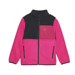 COLOR KIDS-Fleece Jacket - Colorblock, fuchsia purple Ružová XL