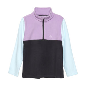 COLOR KIDS-Fleece Pulli - Colorblock, violet tulle Ružová 152