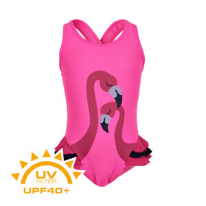 COLOR KIDS-Swimsuit w. animal UPF 40+ Sugar Pink 104 Ružová