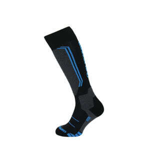 BLIZZARD-Allround ski socks junior, black/anthracite/blue Čierna 33/35