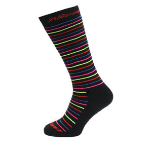 BLIZZARD-Viva Allround ski socks junior, black/rainbow stripes Čierna 27/29