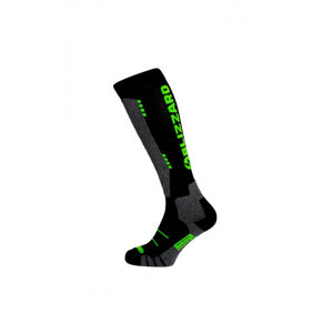 BLIZZARD-Wool Sport Junior ski socks, black/green Čierna 27/29