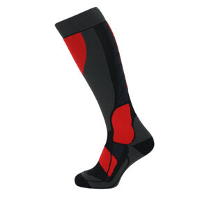 BLIZZARD-Compress 120 ski socks, black/grey/red Čierna 39/42