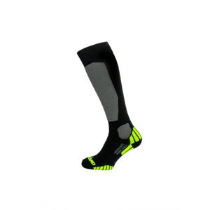 BLIZZARD-Merino Racing ski socks, black/yellow Čierna 43/46