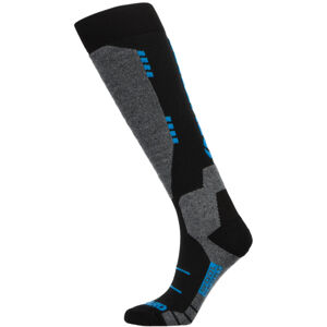 BLIZZARD-Wool Sport ski socks, black/turquoise Mix 43/46