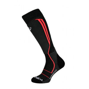 TECNICA-Merino 50 ski socks, black/neon pink Čierna 35/38