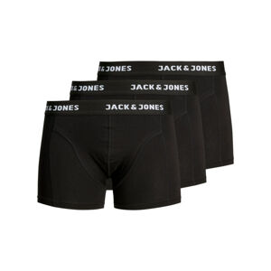 JACK&JONES-JACANTHONY TRUNKS 3 PACK BLACK-Black Black/Black Čierna M
