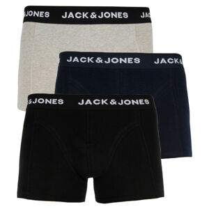 JACK&JONES-JACANTHONY TRUNKS 3 PACK -Black Blue nights/LGM Mix L