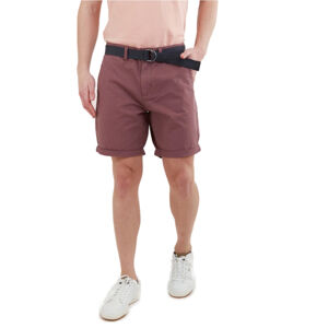FUNDANGO-North Shore Chino Shorts-385-mauve Červená 32