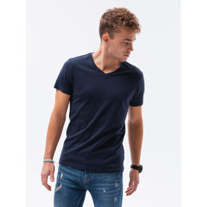 OMBRE-T-shirt SS-S1369-V2-NAVY Modrá S