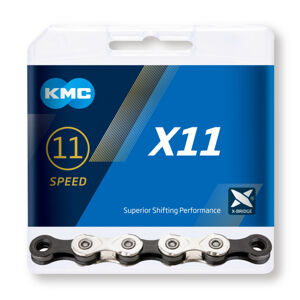 KMC-X 11 silver grey 118 links Strieborná