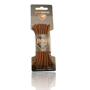 SOFSOLE-LACES OUTDOOR 801942 LIGHT BROWN WAXED 152 CM Hnedá 152 cm
