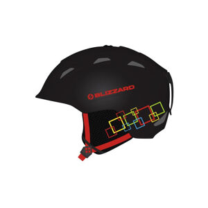 BLIZZARD-DEMON ski helmet junior, black matt/colorfull squares, Mix 51/54 cm 20/21