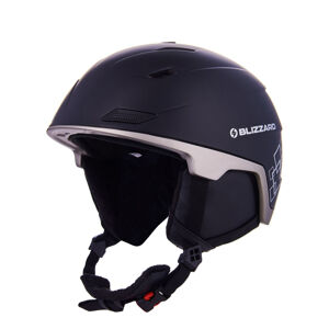 BLIZZARD-Double ski helmet, black matt/gun metal/silver squares Čierna 60/63 cm 20/21