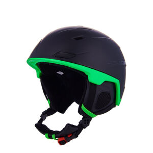 BLIZZARD-Double ski helmet, black matt/neon green, big logo Čierna 60/63 cm 23/24