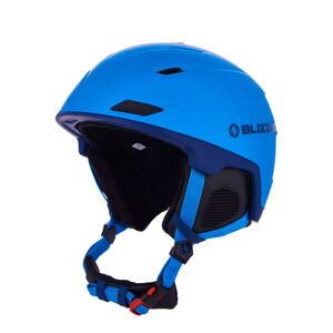 BLIZZARD-Double ski helmet, blue matt/dark blue, big logo Modrá 60/63 cm 20/21