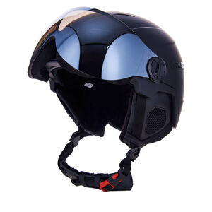 BLIZZARD-Double Visor ski helmet, black matt, big logo, smoke lens, m Čierna 56/59 cm 20/21