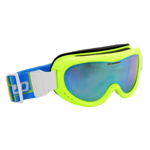 BLIZZARD-Ski Gog. 907 MDAZO, neon green matt, amber2, blue mi Zelená UNI
