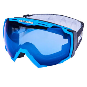 BLIZZARD-Ski Gog. 926 DAVZSO, neon blue, smoke2, blue mirror Modrá UNI