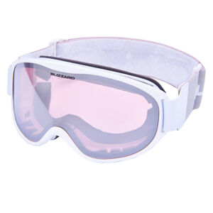 BLIZZARD-Ski Gog. 929 DAO, white shiny, rosa1, silver mirror Biela UNI