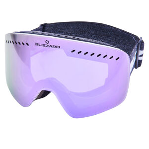 BLIZZARD-Ski Gog. 983 MDAVZO, white shiny, smoke2, purple REVO Biela UNI