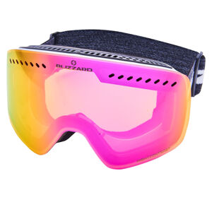BLIZZARD-Ski Gog. 983 MDAVZOW, white shiny, smoke2, pink REVO Biela UNI