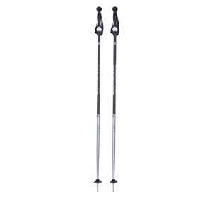 BLIZZARD-Allmountain ski poles, black shiny/silver Čierna 130 cm 20/21