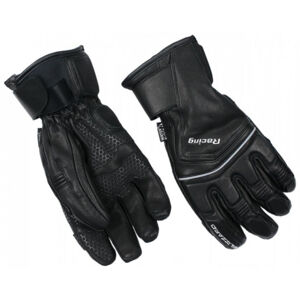 BLIZZARD-Racing Leather ski gloves, black/silver Čierna 7