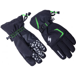 BLIZZARD-Reflex ski gloves, black/green Čierna 9