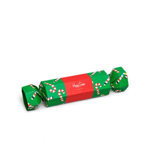 HAPPY SOCKS-(BOX)-Christmas Cracker Candy Cane Gift Box XPOL02 Mix 41/46