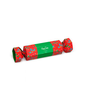 HAPPY SOCKS-(BOX)-Christmas Cracker Holly Gift Box XHOL02-4300 Mix 36/40
