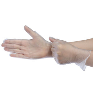 EXISPORT-PVC rukavice (100ks balenie) Biela L