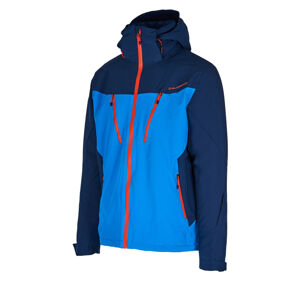 BLIZZARD-Mens Ski Jacket Stelvio, bright blue/dark blue/red Modrá XL